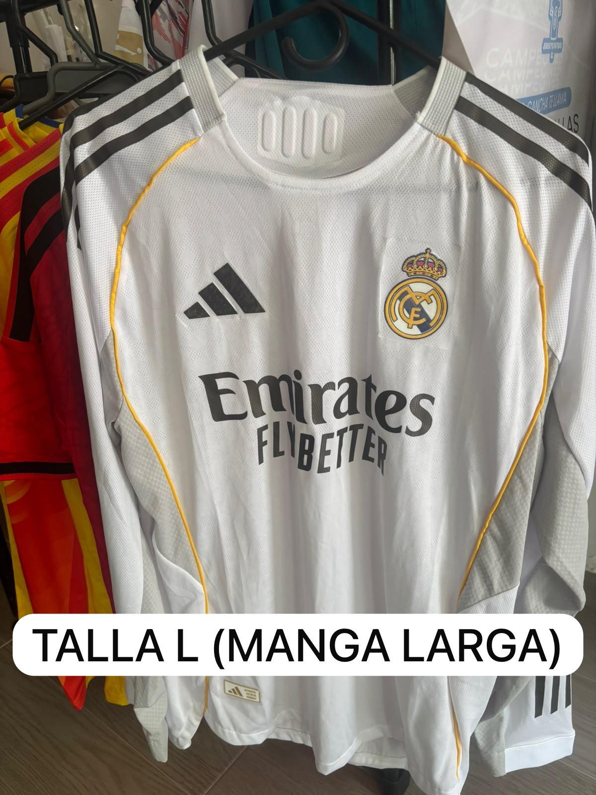 Real Madrid Local 25/26 Manga Larga