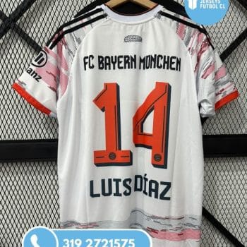 Camiseta Bayern Múnich Visitante Luis Díaz 25/26