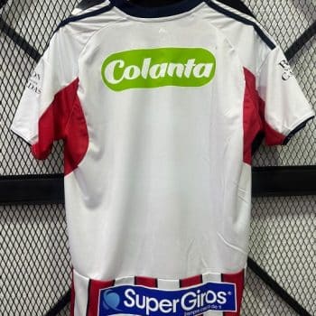 Camiseta Junior de Barranquilla Local con Publicidad 2026 — Orgullo Rojiblanco en Su Máxima Expresión